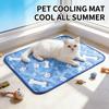 Foldable Dog Cooling Pad Breathable Cat Cooling Bed Travel Bed Pet Sleep Mat  Crate Kennel Use