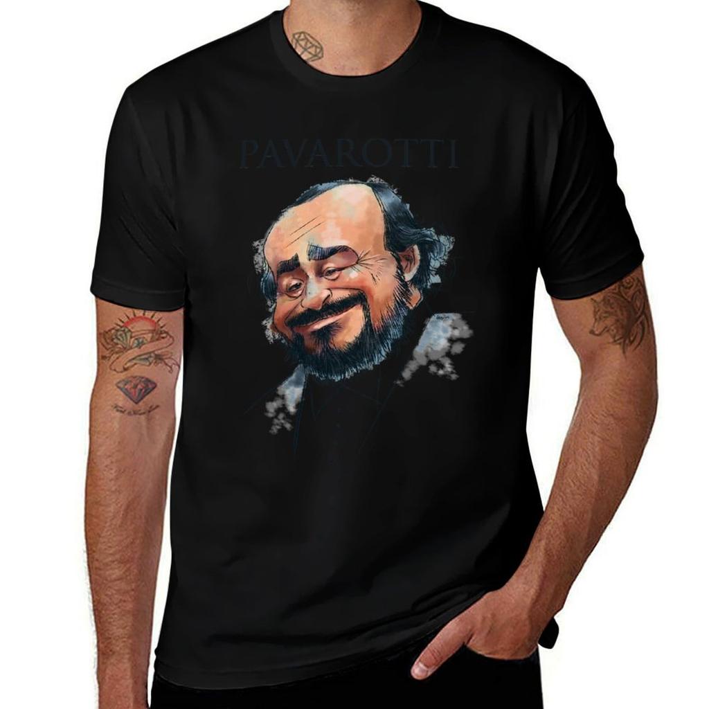 Opera Tenor Pavarotti Tshirt Mechanic Work Tee Shirt