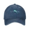 Cuore Subacqueo Miglior Regalo per Subacqueo Cappellino da Baseball Cappellino Vintage in Denim Usurato per Unisex Donna Cappelli da Esterno