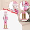 Creative Nutcracker Figurine Christmas Sculpture Wood Ornament for Room Decoration Cabinet Desk