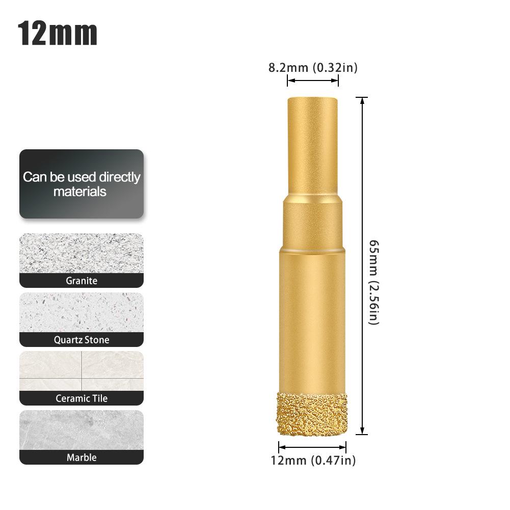 Multifunctional Dry Tile Drill Bit for Marble, Granite, Glass, and Vitrified Tile
