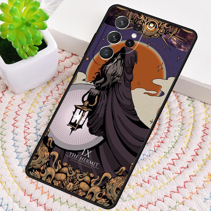 Tarot Card The Hermit TPU Phone Case For Samsung Galaxy note 10 pro S26 S25 S24 S23 S22 Ultra Plus S21 FE S20 Shockproof Cover