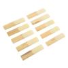 10Pcs Tenor Saxophone Reeds Set Bb Key Sax Replacement Parts Accessories Non Deform with Plastic Box 2.0 Hardness
