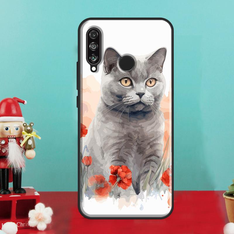British Shorthair Cat For Huawei Nova 9 10 SE 12i 11i 8i 12s Y90 Y60 Y70 Y72 Y61 Y91 P20 P40 P30 Lite P60 Pro Case