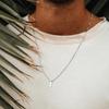 Men's Luxurious Snake Bone Chain Pendant Necklace - Celebrity Style Dog Tag Clavicle Sweater Chain