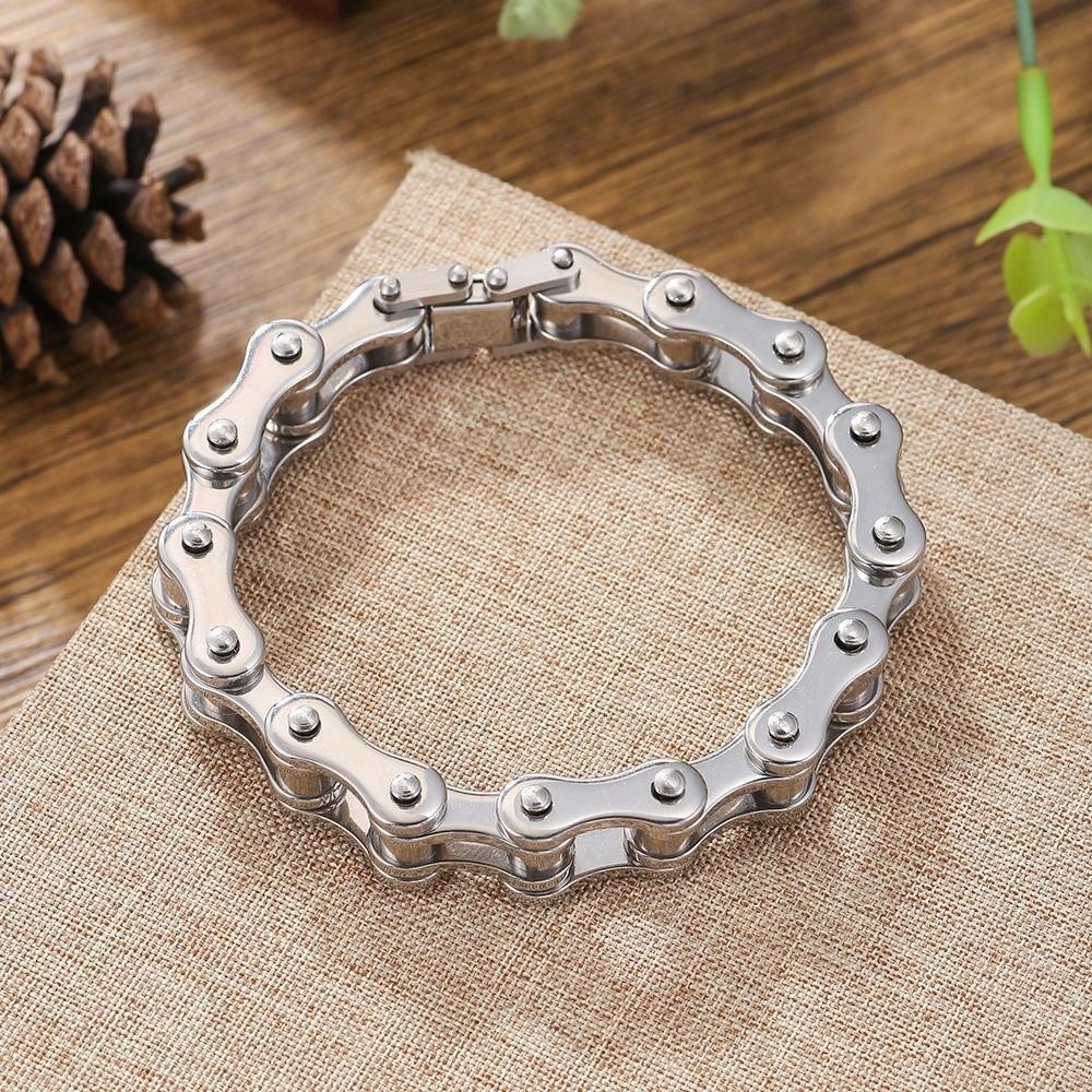 Adjustable Bike Chain Design Bracelet Stainless Steel Wrist Chain for Men  Outdoor