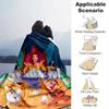 1pc, Beauty and the Beast Belle Birthday Party Scene Throw Blanket Home Decor, Couch Cover, Outdoor Blanket, Gift, Flannel Blanket for Bedroom