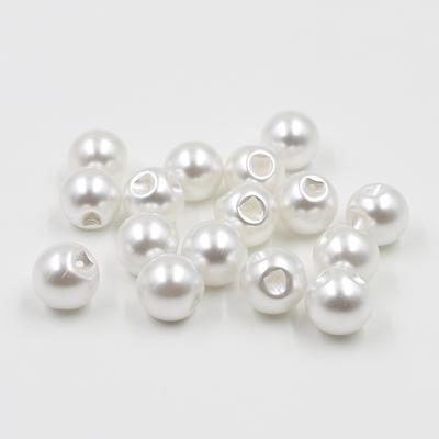 High Quality Plastic White Imitation Pearl Buttons Copper Wire Feet Rust-Free Sweater Open Shirt Buttons Buttons