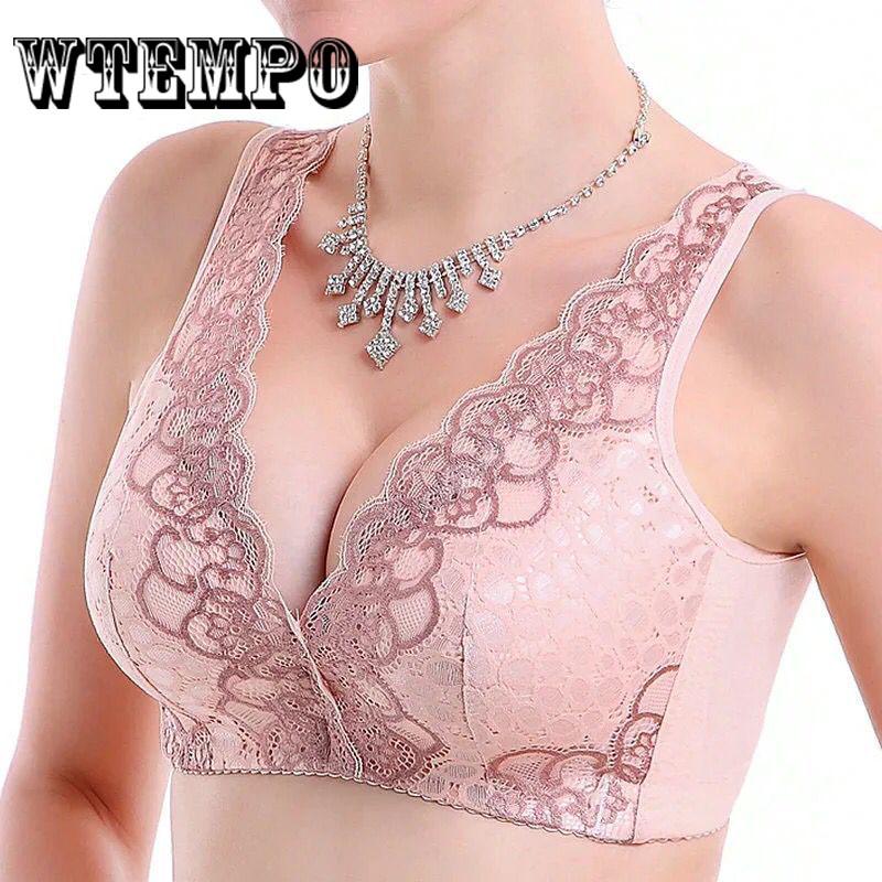 FallSweet Women Bras Push Up Lace Bra Sexy Plus Size Brassiere Comfort Underwear Female