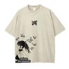 Anime Inosuke Tshirts Oversized Vintage Washed KKimetsu No Yaiba T Shirt Tanjirou Zenitsu Kyoujurou Tops Tees Man  Cotton