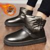Winter Men's Shoes Fashion Snow Boots Men's Warm Cotton Shoes Men's Cotton Boots Plus Velvet Waterproof Non-slip Men's Boots