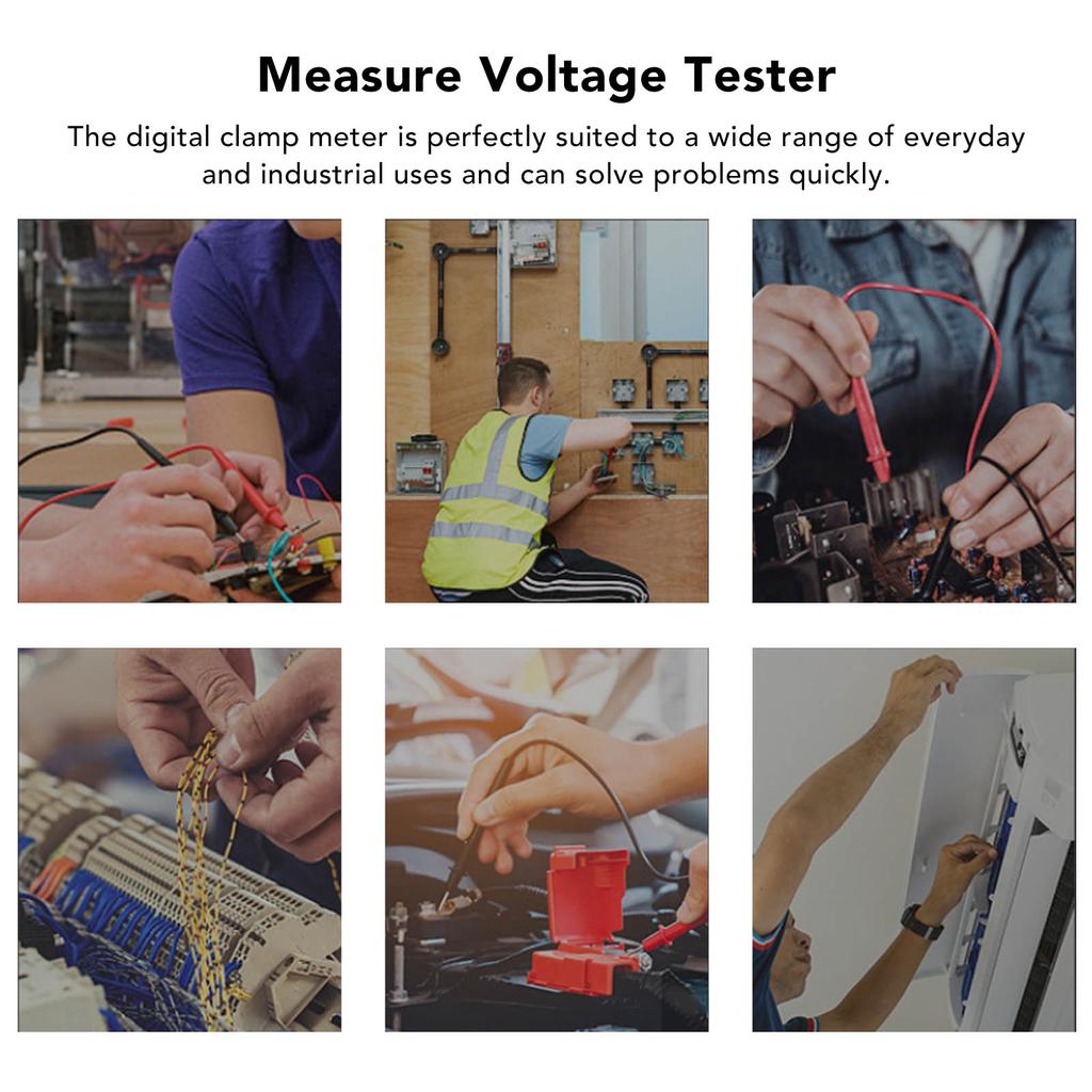 Digital Clamp Meter Handheld Electrical Voltage Tester Electrical Tool for Measure Current Voltage