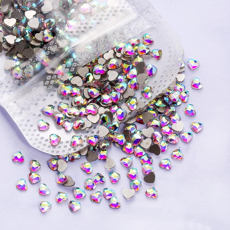 

Украшения с бриллиантами для нейл-арта Цветной бриллиант Love Diamond Плоское дно Специальной формы Diamond Плоское дно Diamond Стекло K9 Бриллиант Украшения с бриллиантами для нейл-арта