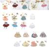 Exquisite Beautiful Dolls Clothes Mini Dress Cloth Clothing Dress Band 20cm Girl Doll Kids Toys No Doll
