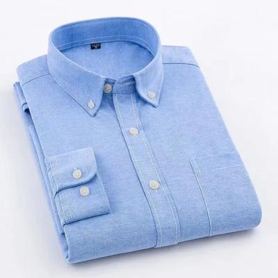 Yeni Orta Yaş ve Genç Pamuklu Bol Kesim Büyük Beden İnce Kesim ve Aşınmaya Dayanıklı Moda Erkek Uzun Kollu Gömlek Üst