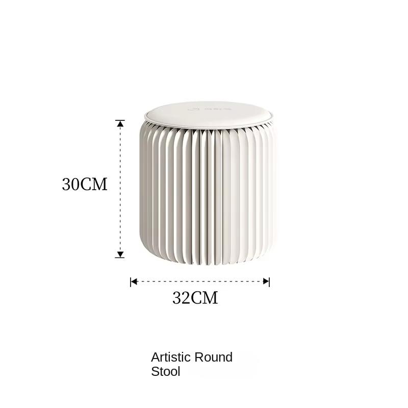 

Household Paper Stool Foldable Upgraded Double-layer Kraft Paper Circular Honeycomb Structure Load-bearing 500kg