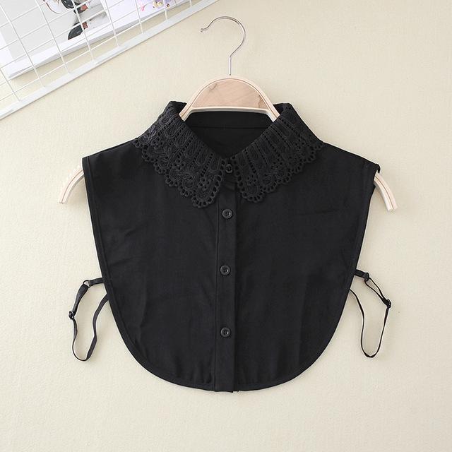 Girls' Lace Stand-Up Frill Collar: Autumn & Winter Versatile Decorative Shirt Layer 