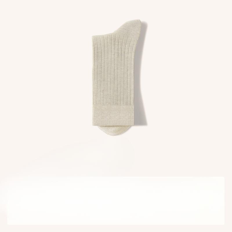 Men's Spring and Autumn Pure Cotton Deodorant Sweat Absorbing Student Tube Socks
