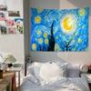 Van Gogh Starry Sky Art Anime Tapestry Hanging Tarot Hippie Wall Rugs Dorm Home Decor