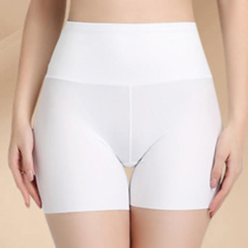 Women Fashion Sports Yoga High Waist Elastic Shorts Sexy Anti-Glare Seamless Safety Pants Boxer Briefs