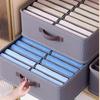 Large Non-Woven Fabric Storage Bins with Lids - Foldable Closet Organizer for Clothes, Jeans, Socks,Underwear -Easy Installation