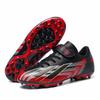 Children's Football Shoes Four Seasons Leather Velcro Wear-resistant Kick-resistant Long Spike Running Shoes