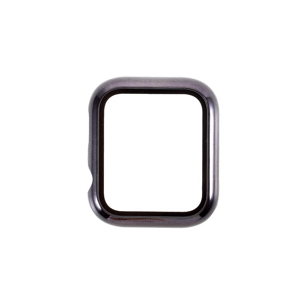 Electroplated PC Frame+Tempered Glass Screen Protector Case for Apple Watch Series SE/SE (2022)/6/5/4 44MM