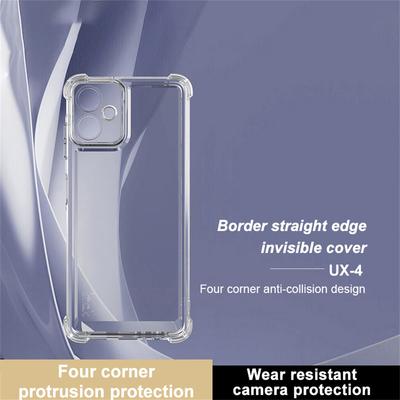 IMAK UX-4 Series for Samsung Galaxy A06 4G Case Straight Frame Four Corner Shockproof Clear TPU Cover