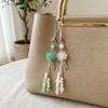 Vintage Lotus Beaded Key Chains Tassel Detail Mobile Phone Chain  Festival Wear