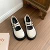 Daily commute British style with skirt platform small leather shoes women's 2025 new spring versatile Mary Jane single shoes