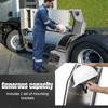 Aluminum Side Mount Tool Box Lockable Storage for Semi Trailer Truck Frame Step Fit for Peterbilt Kenworth Freightliner & More