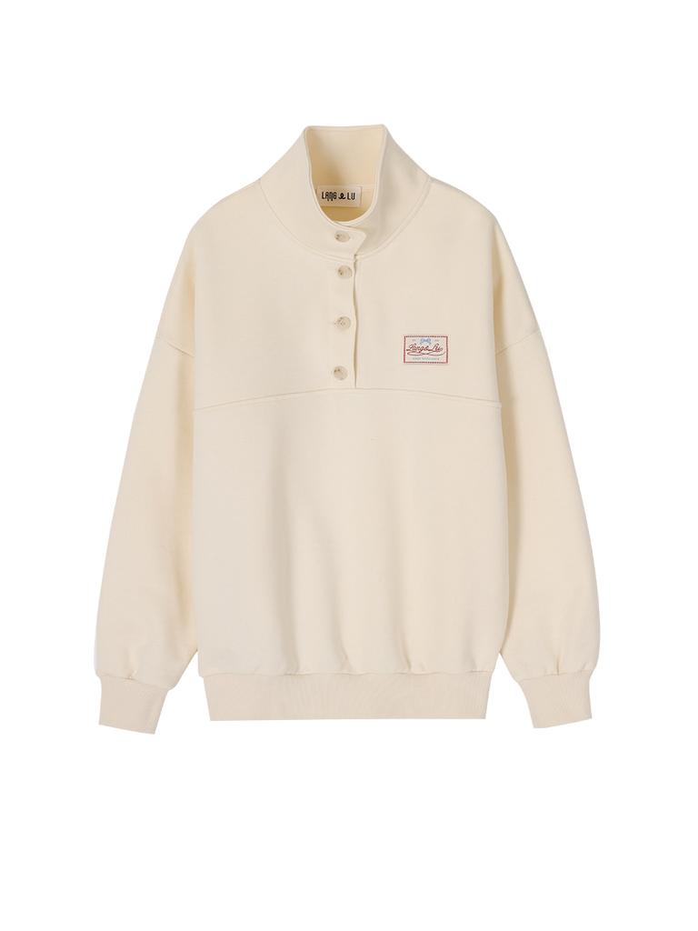 Laengaenlu Aubry Half Sweatshirt(Aubry)_Cream