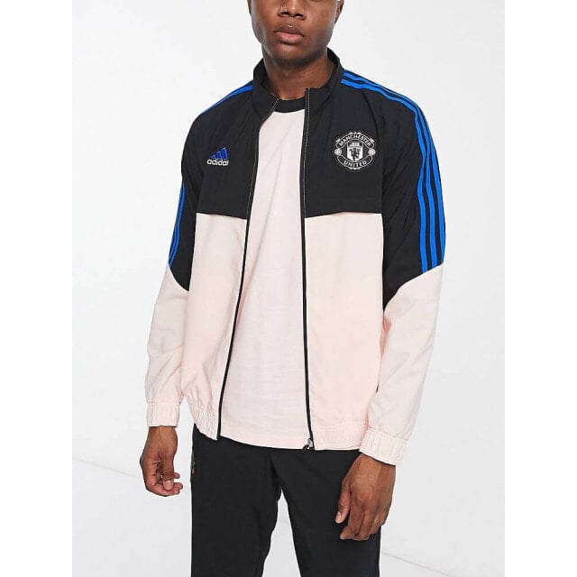 

Черно-розовая спортивная куртка adidas Football Manchester United