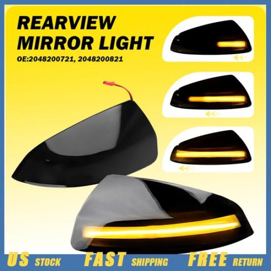 LED Dynamic Turn Signal Side Mirror Lights For Mercedes Benz S204 W204 Vito W639