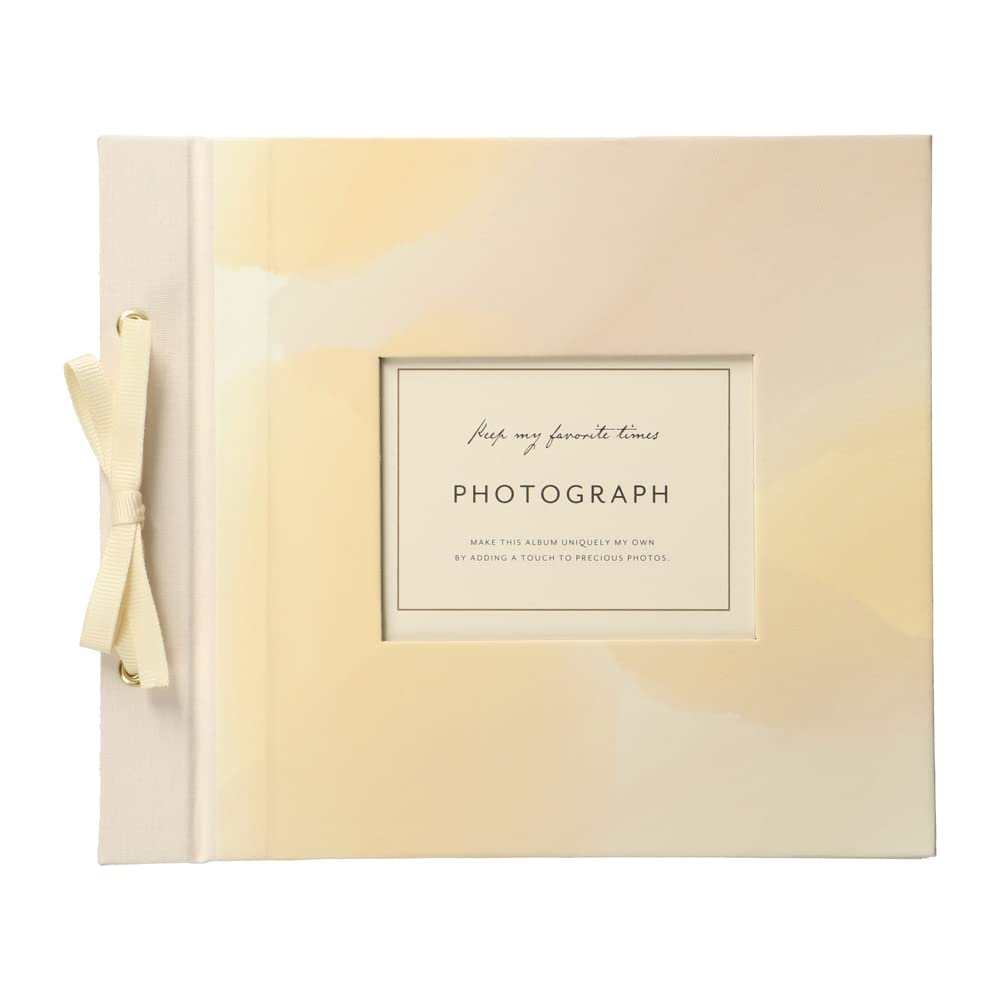Decora Marks Yellow Free-Form Album, Watercolor, Refillable, DCP-AL25-YE