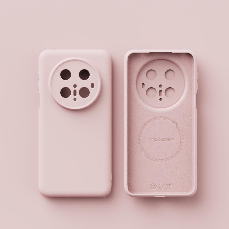 For Wireless Charging Magsafe Soft Liquid Silicone Phone Case For Huawei Mate 70 60 Pro Magnetic Slim Skin Protection Cover