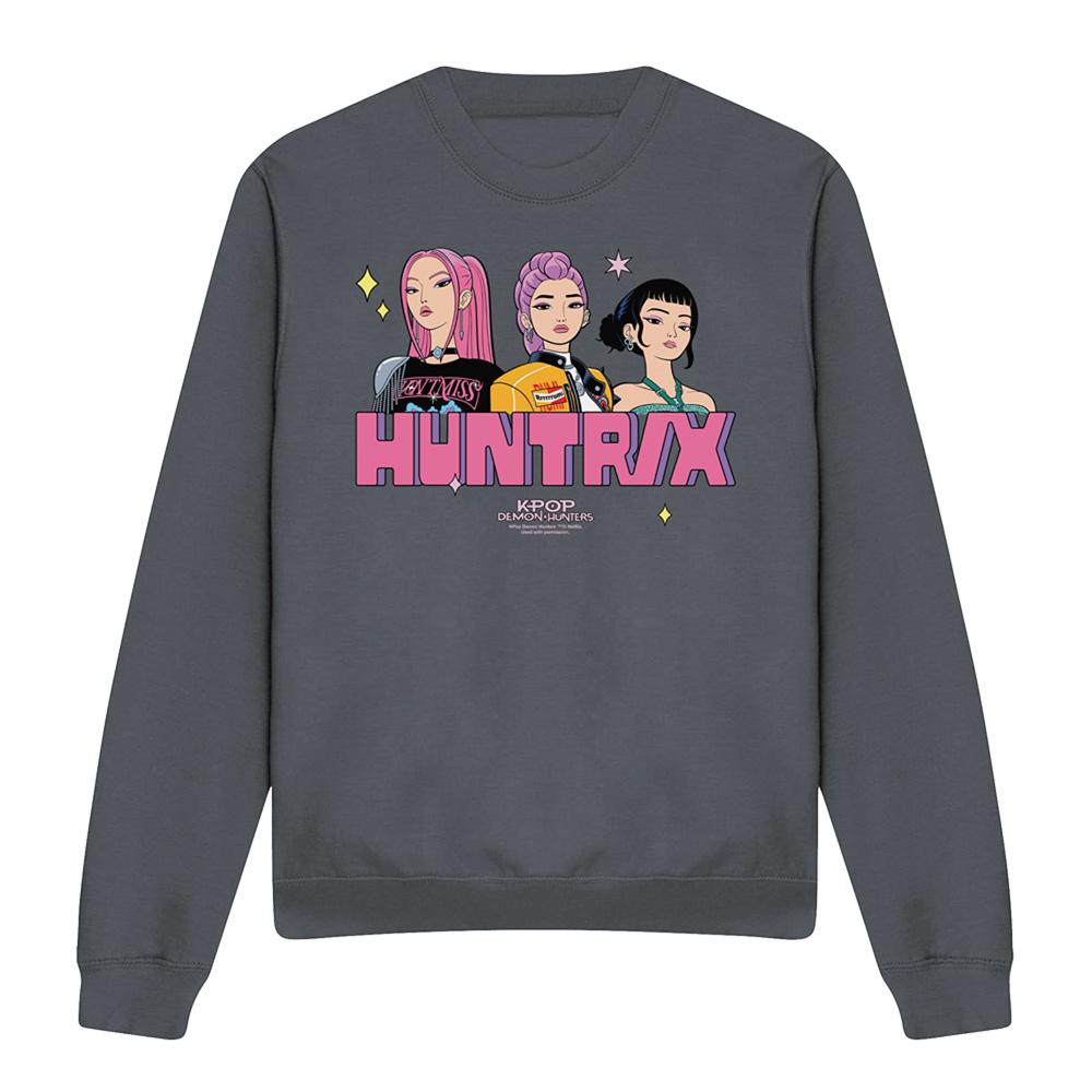 K-Pop Demon Hunters Unisex Adult Huntrix Blocky Glam Sweatshirt