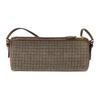 MIU MIU Leder Logo Stoff Umhängetasche Damen Umhängetasche Dunkelbraun 5NE851_2DU5_F0324