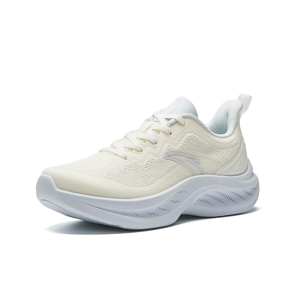 Anta Feiyun Cushioning Soft Running Shoes Fashion Versatile Women Sneakers Ivory-White Light-Mist-Gray 922545577-4