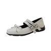 Fashion Hot Selling 2025 New Women's Flat Bot Single oes Slip-On Loers Knot Casual Footwear Comfortable round Toe Faionable Footwear