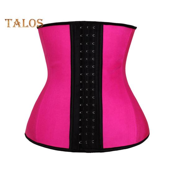 

Женский корсет бесшовный утягивающий пояс с завязками ультра мягкий пояс для талии большой поддержки спины корректирующее белье L розы красного