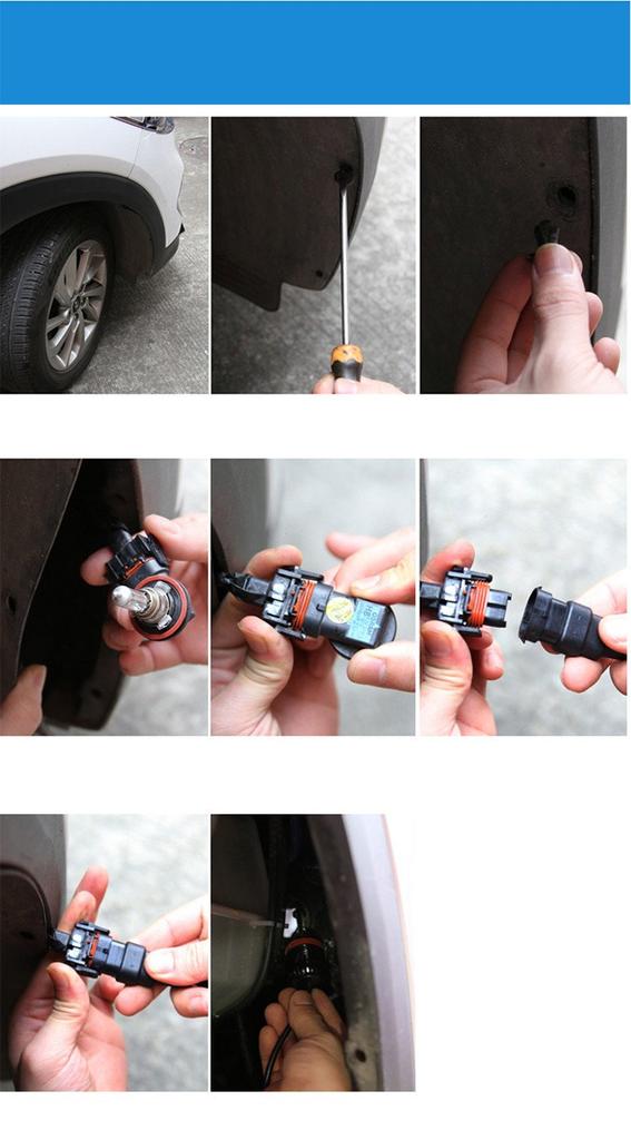 e-auto fun LED fog lamp for H8/H11/H16 (domestic cars) Equipped