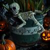Halloween Skeleton Resin Decoration Figurine for Yard Garden Home Indoor Outdoor Use