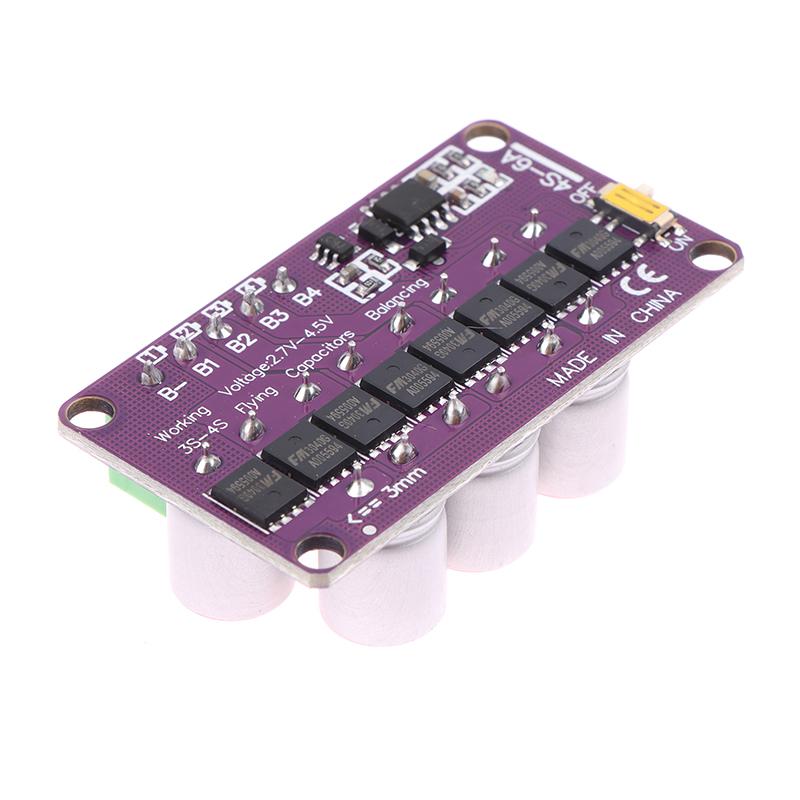 6A Active Equalizer Whole Group Balancer Lifepo4 18650 Lithium Battery Energy Transfer 4S Equalization Capacitor