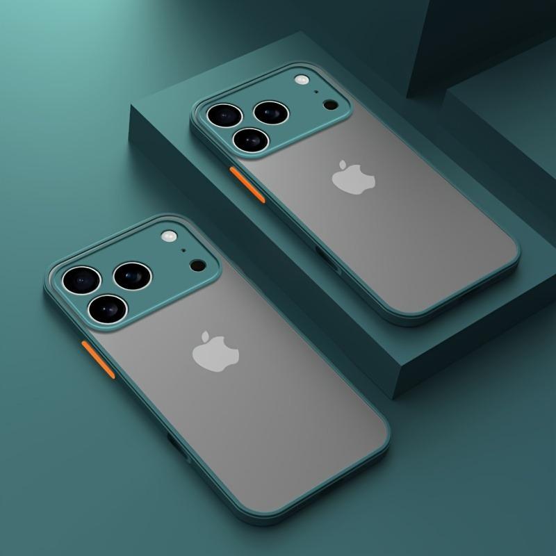 Translucent Armor Phone Case For For Iphone 17 16 14 13 1 Pro Max Hard PC Cases For For Iphone17 1 Pro Max Shockproof Matte Back Cover