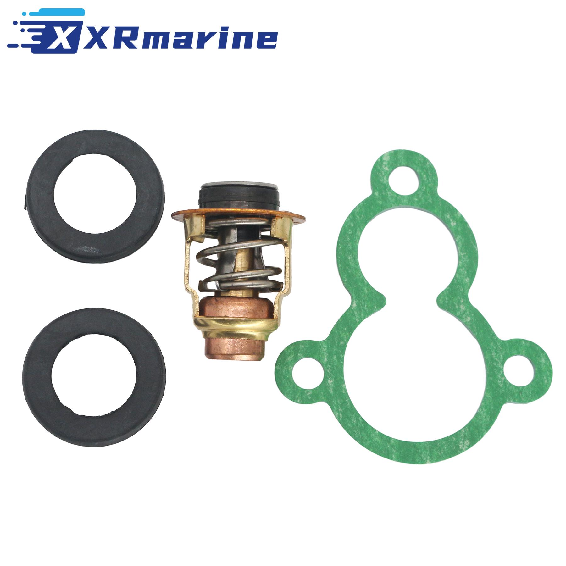 69M-12411-01 Thermostat Kit 6AH-12411-00 Fits for Yamaha Outboard 4 Stroke 25 30 40 50 60 70 80 100 HP Engine 69M-12411-00 6G8-12411-00