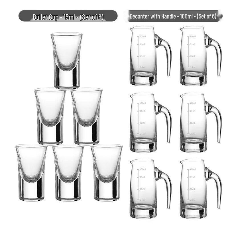 Qiwei 100ml Handmade Crystal Glass Liquor Decanter Set