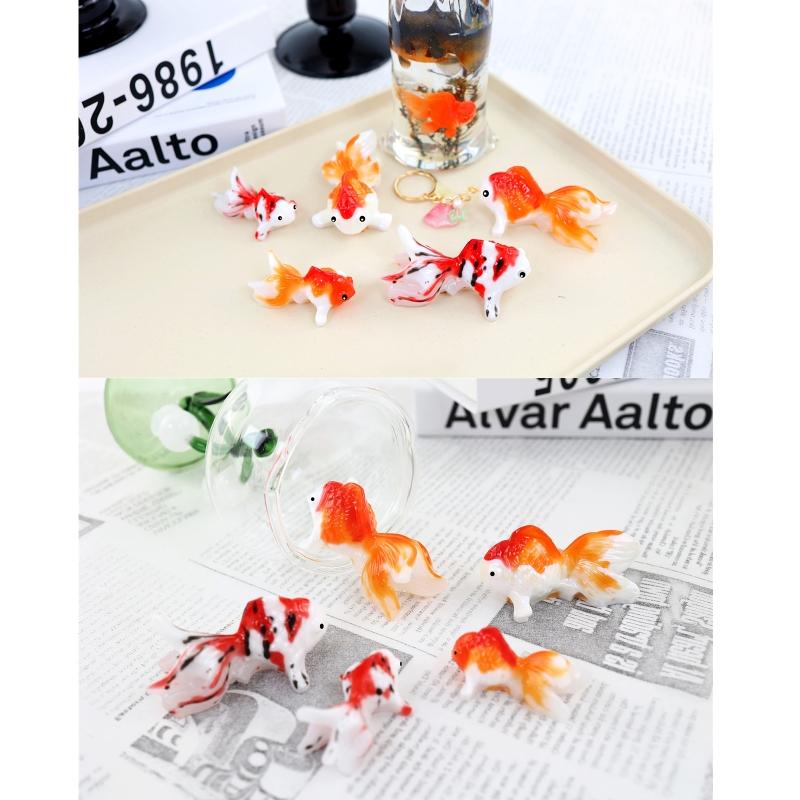 2Pcs Silicone Keychain Pendant Mold 3D Goldfish Silicone Keychain Mold Jewelry Pendant Resin Epoxy Mold Casting DIY
