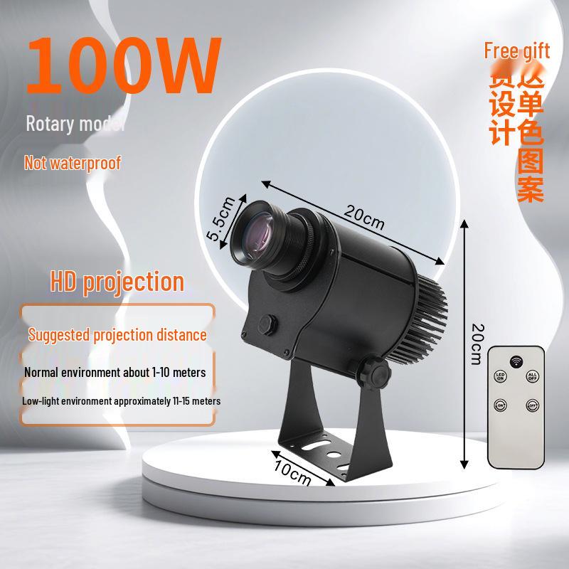 Waterproof Outdoor Logo & Text Projector Light for Shop Facades & Walls