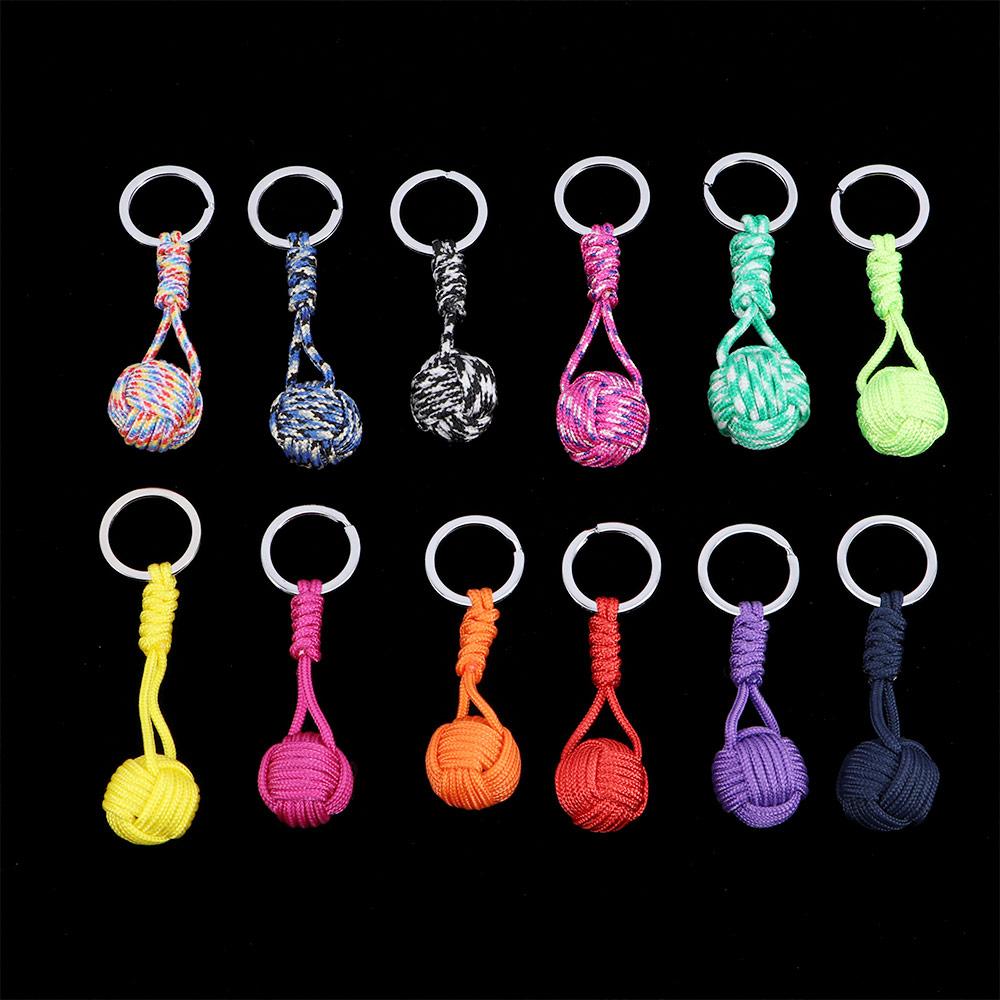 Parachute Rope Lanyard Outdoor Survival Jewelry Key Chain Key Ring Keyfob Fashion Accessories